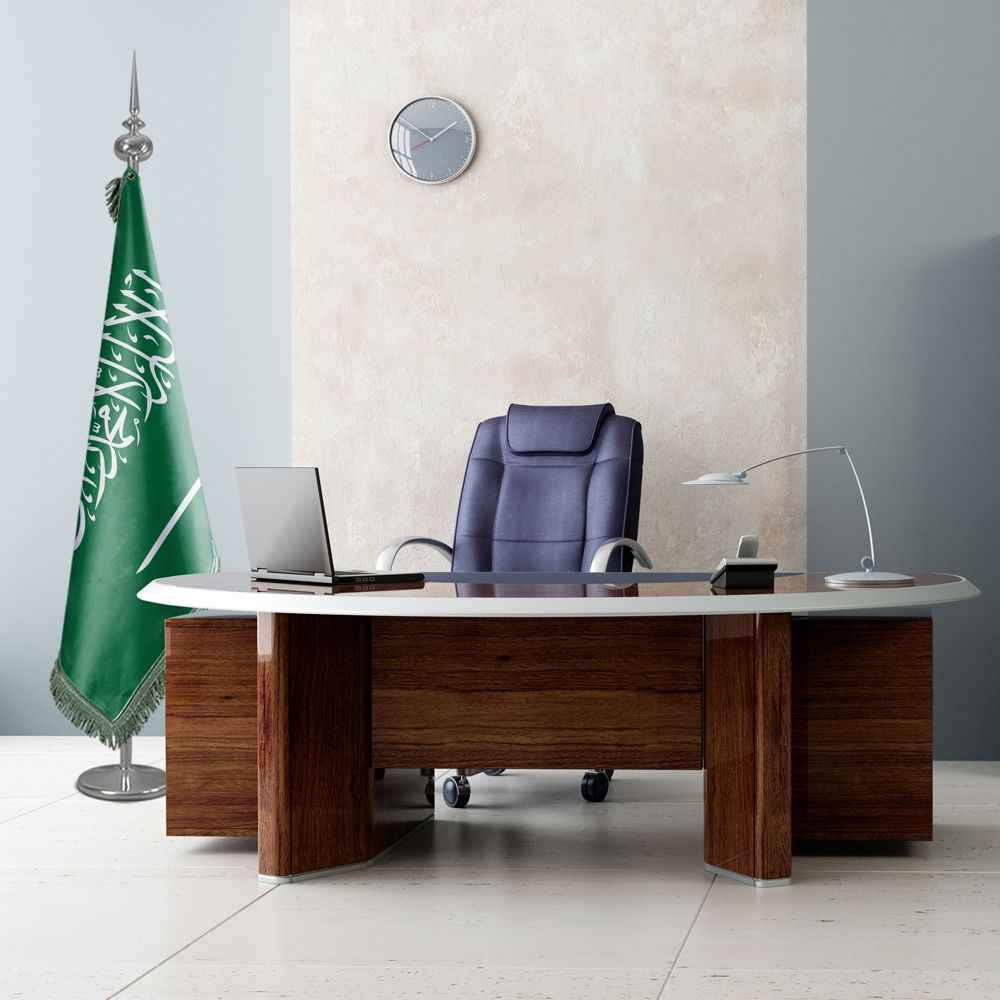 علم السعودية للمكتب